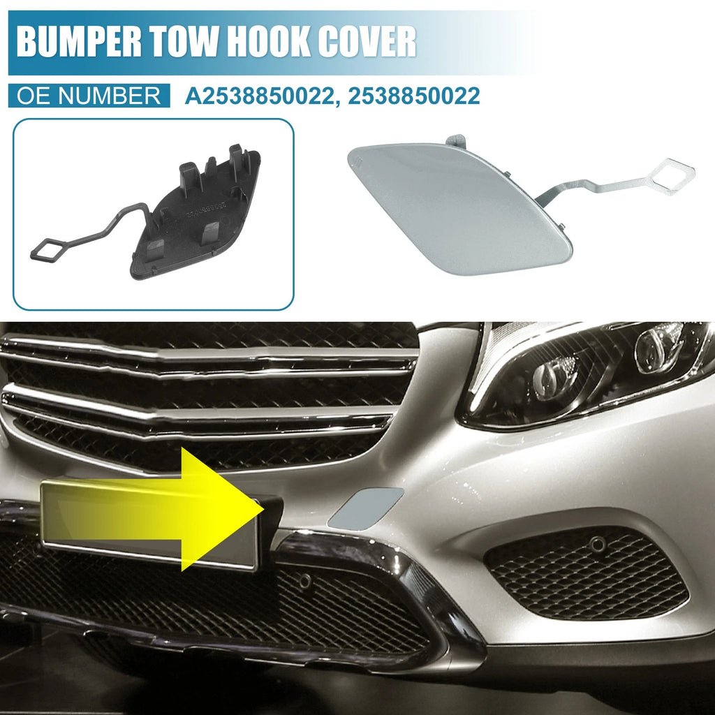 Front Bumper Tow Hook Cap A2538850022 for Mercedes-Benz GLC Class (2016–2023)