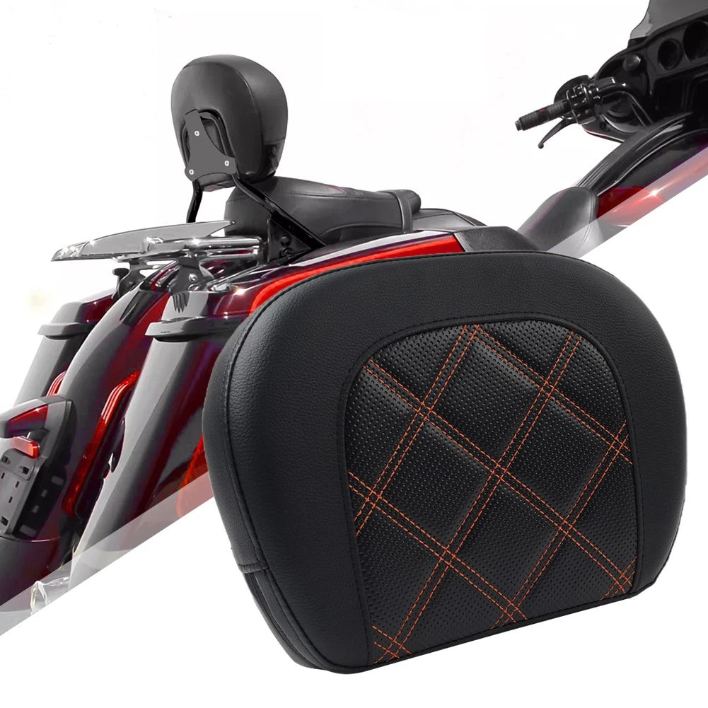 Rear Passenger Sissy Bar Backrest Pad for Harley Street Glide FLHX FLHXS (2014–2023)