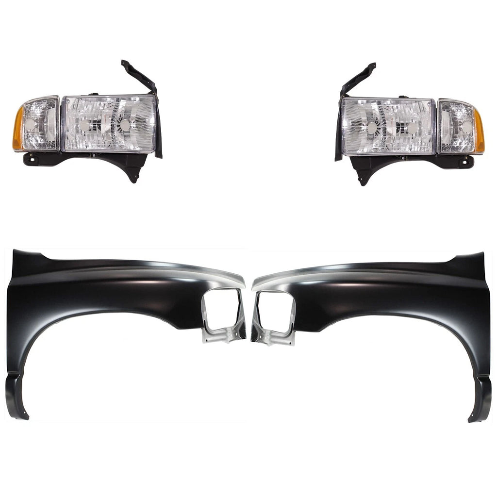 Fender Kit for Dodge Ram 1500 (2002) Primed Front Driver & Passenger Side