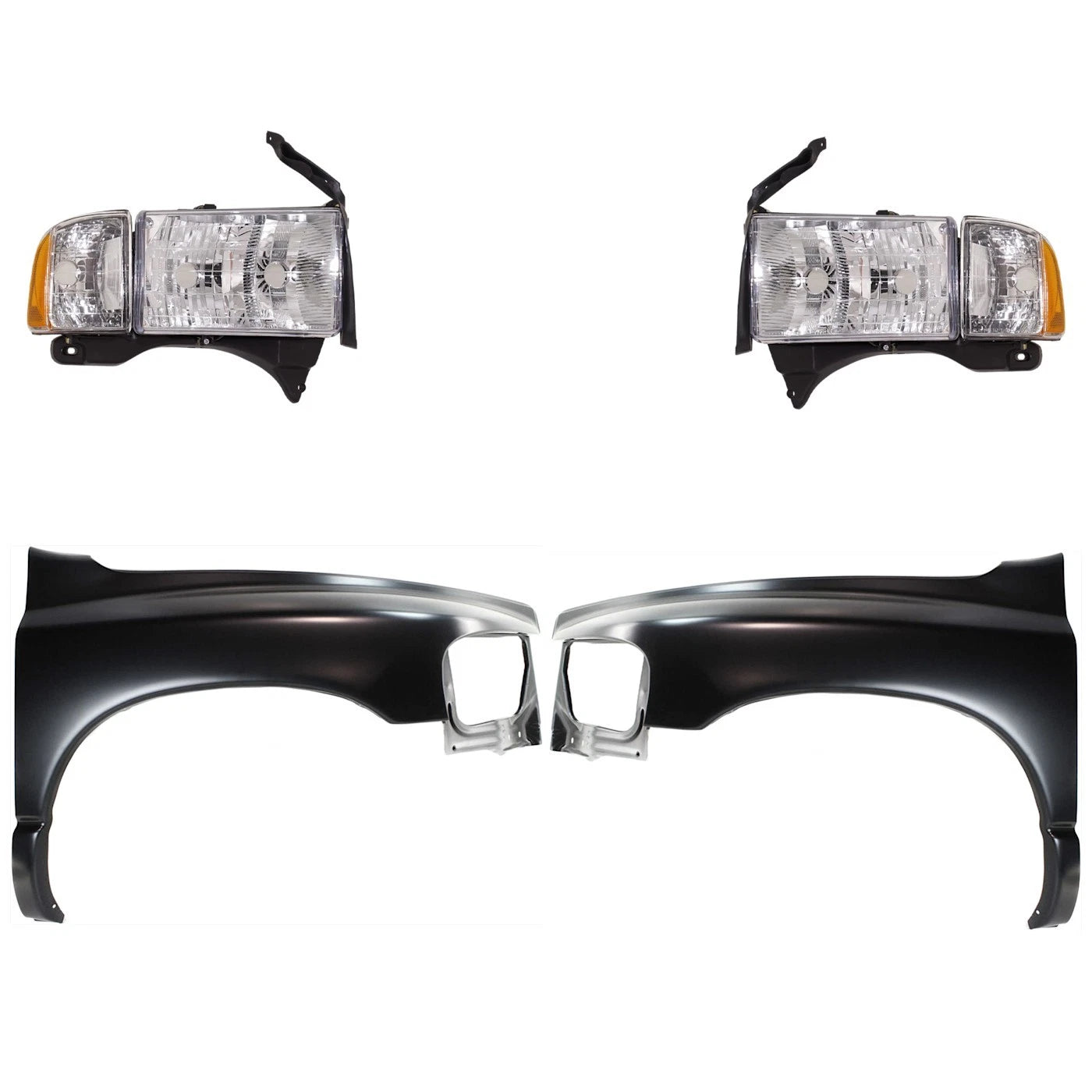 Fender Kit for Dodge Ram 1500 (2002) Primed Front Driver & Passenger Side