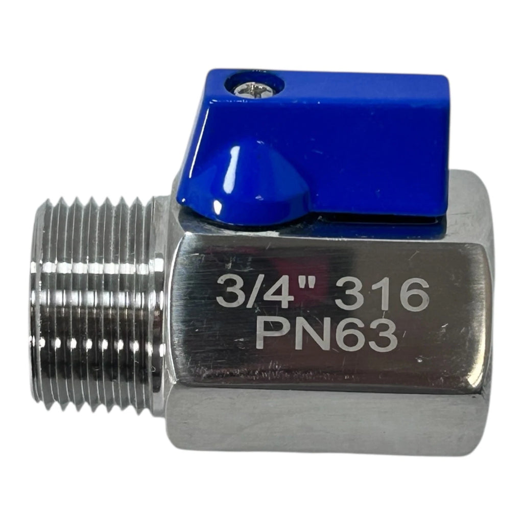 Mini Ball Valve 3/4'' NPT for Durachoice VBSM2-075 (316 Stainless Steel)