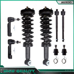 Set of 2 Front Struts & Tie Rod Ball Joints for Ford F-150 (2009–2013)
