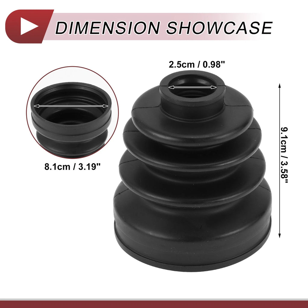 Inner CV Joint Boot Kit with Clamps for Honda Accord (2008–2012) 44017TA0A00