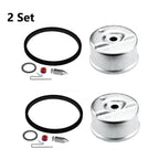 Set of 2 Carburetor Float Bowl Needle & Seat Gasket Kit for Tecumseh (N/A)
