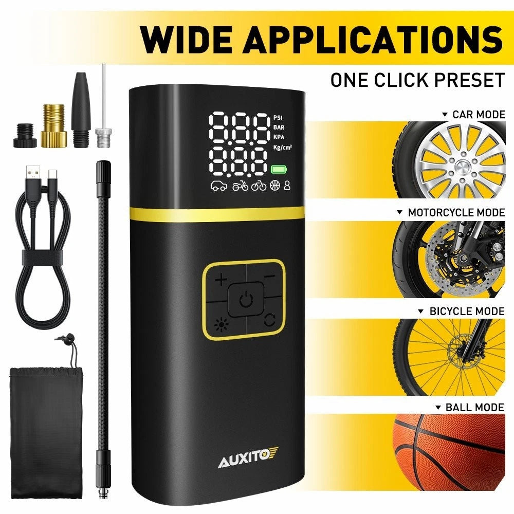Digital 12V Tire Inflator Compressor for Auto (150PSI)