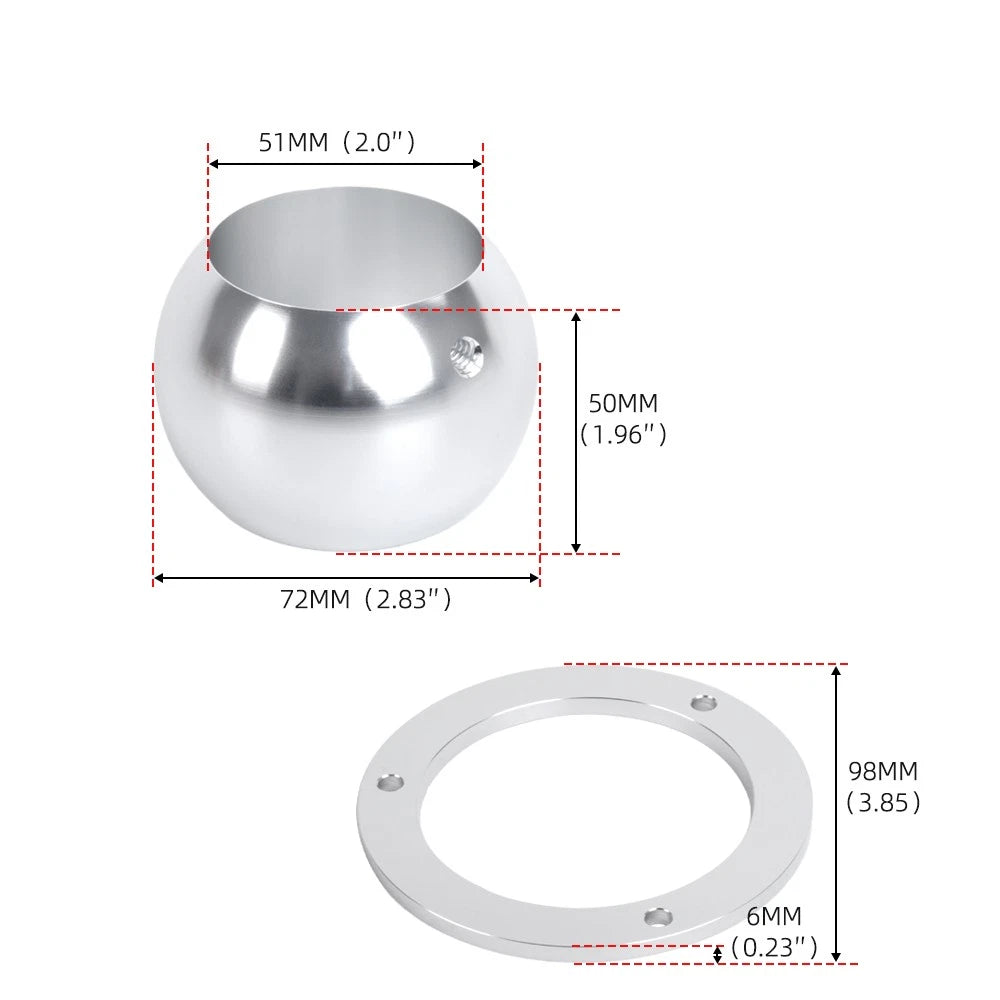 Billet Aluminum Swivel Floor Mount Steering Column for BBC SBC 350 (1970–1995)