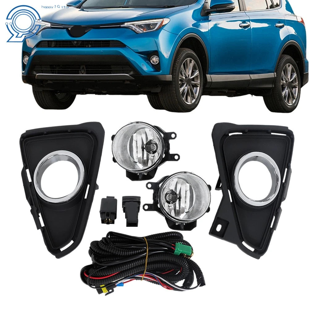 Fog Lights for Toyota RAV4 (2016–2018) with Switch and Wiring Kit