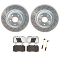 Brembo Front Brake Kit with Low-Met Pads & Sensors for Mercedes W220 S430 (1999–2006)