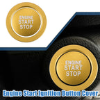 Ignition Button Sticker for Lexus IS ES RX GS NX - Aluminum Gold Tone