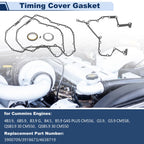 Engine Timing Cover Gasket Set for Dodge Ram 3.9L 6BT 5.9L (1994–2002)