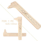 4-Inch Brass Caliper Sliding Vernier Ruler Gauge Tool for Bead Measuring