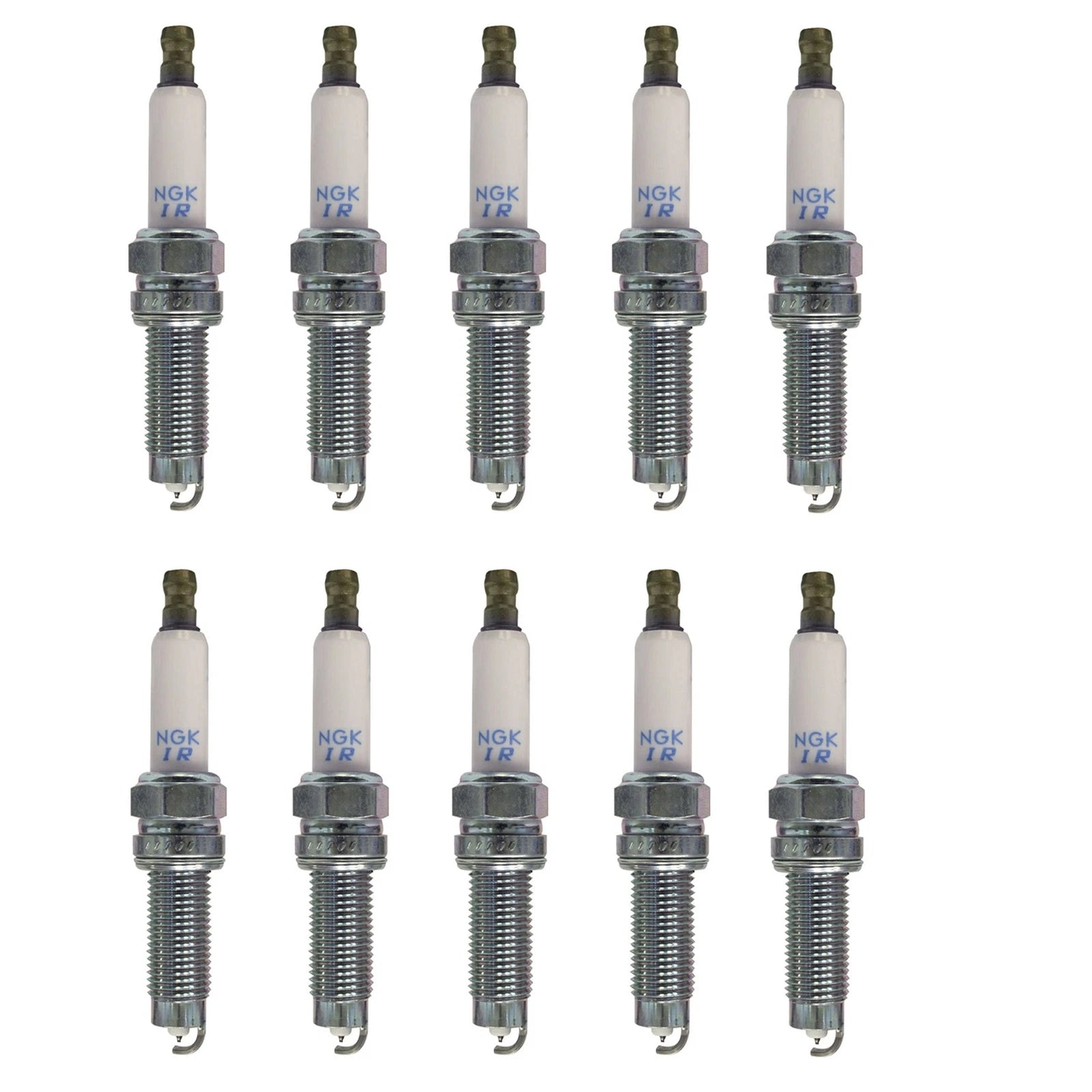 Set of 10 NGK Laser Iridium Spark Plugs (Gap 0.036) for