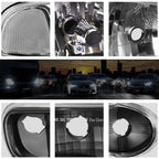 Set of 4 Black Aluminum Tire Stem Caps for Wheels