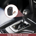 1 Pc Gear Shift Knob Cover for Hyundai Sonata (2011–2014) Black Brown Faux Leather