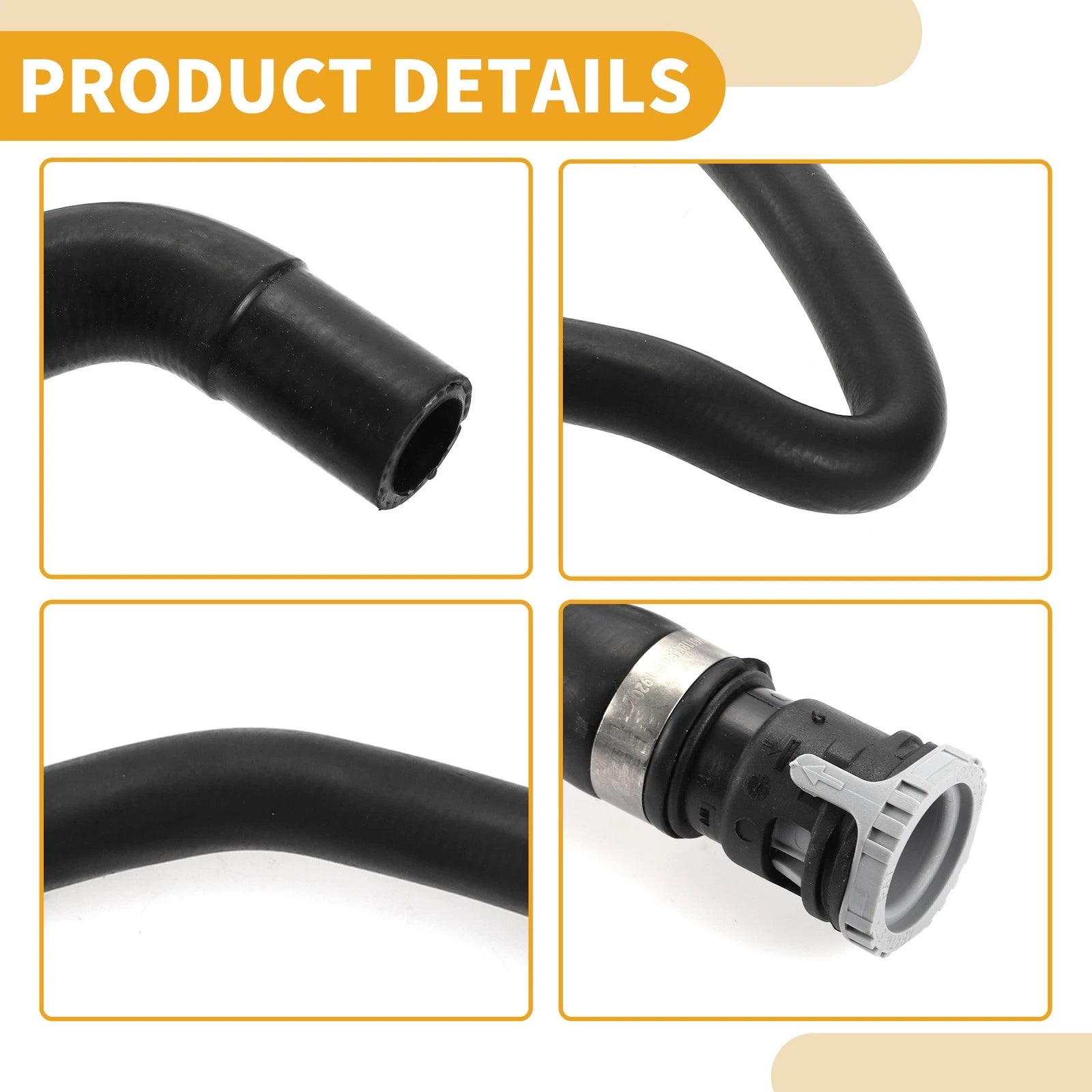 HVAC Heater Hose for Ford Focus III 1.6 Ti (2010–2022) No.BV6118K580FE Rubber