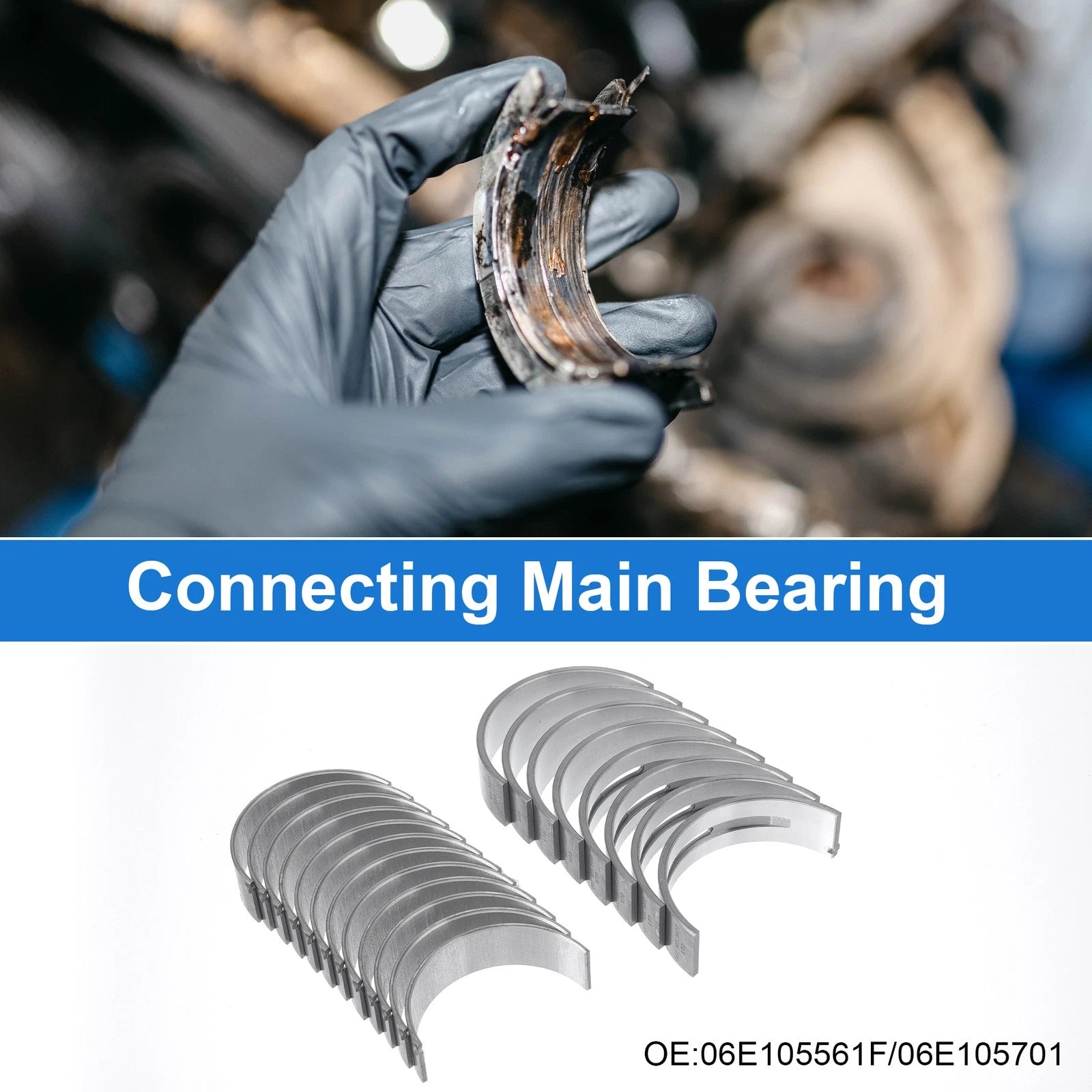Main Bearing and Connecting Rod Bearing Kit No. 06E105561F for Audi A6 (2005–2011)