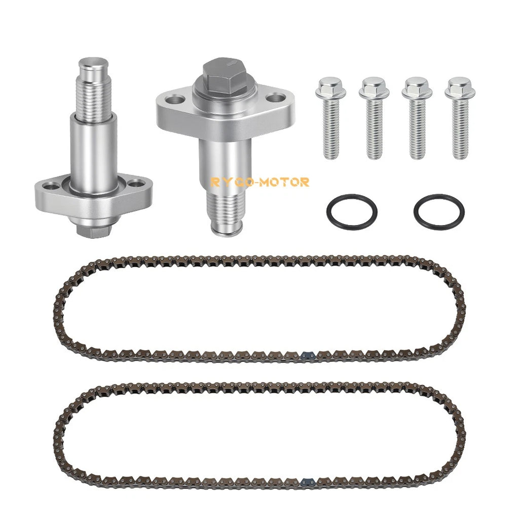2 Aluminum Timing Chain & Tensioner Set for Can-Am Outlander Renegade Commander (2015–2023)
