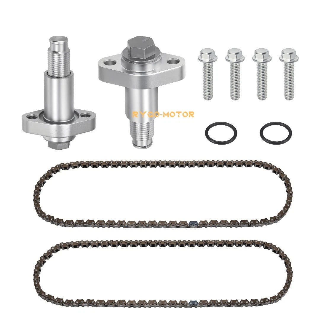 2 Aluminum Timing Chain & Tensioner Set for Can-Am Outlander Renegade Commander (2015–2023)