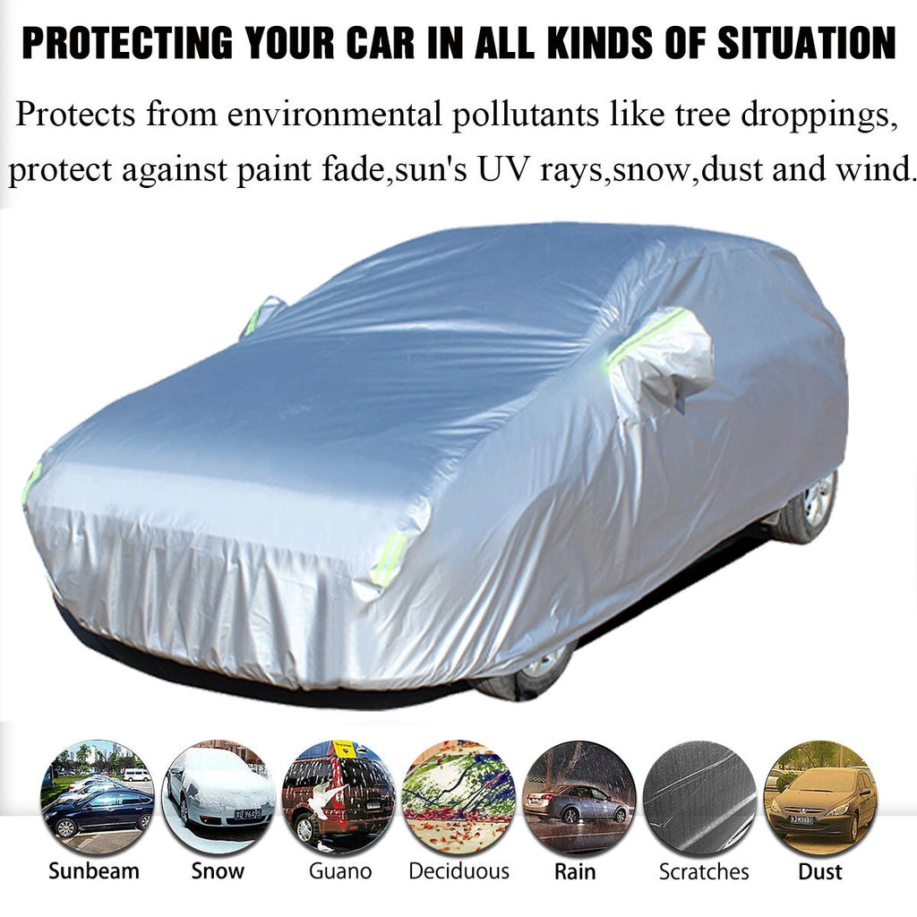 Car Cover for Hatchback (173x71x63") - UV, Snow, Dust, Rain Resistant
