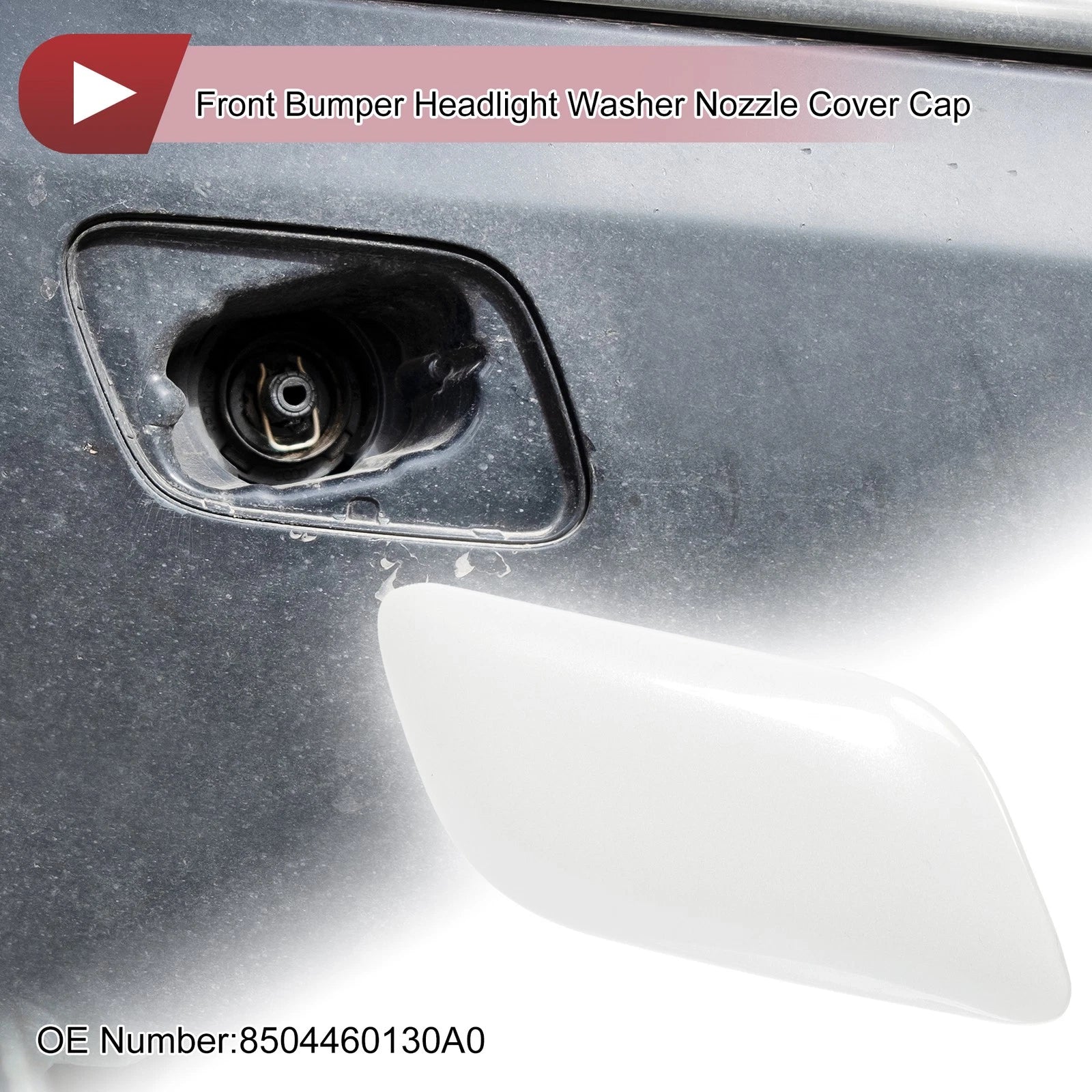 Front Right Washer Nozzle Cover Cap for Lexus LX570 (2008–2011) White