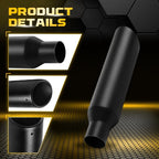 Stainless Steel Exhaust Tail Pipe Tip for Universal Fit (2.5" Inlet)