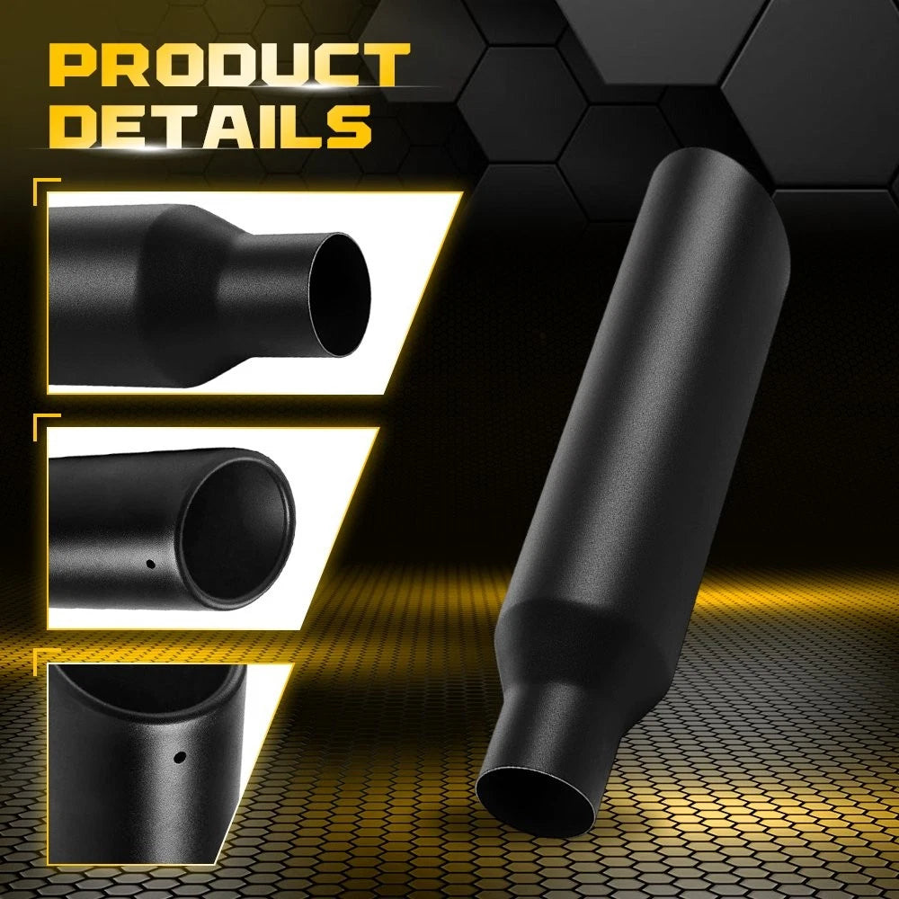 Stainless Steel Exhaust Tail Pipe Tip for Universal Fit (2.5" Inlet)