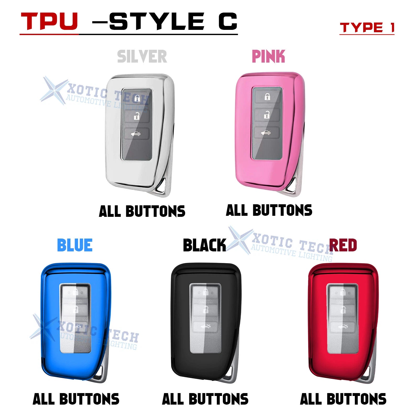 Remote Key Holder Case Cover Accessories for Lexus IS 200 300 (2011-2020)