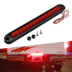 15 LED Red Sealed Trailer Truck RV Stop Tail Light Bar