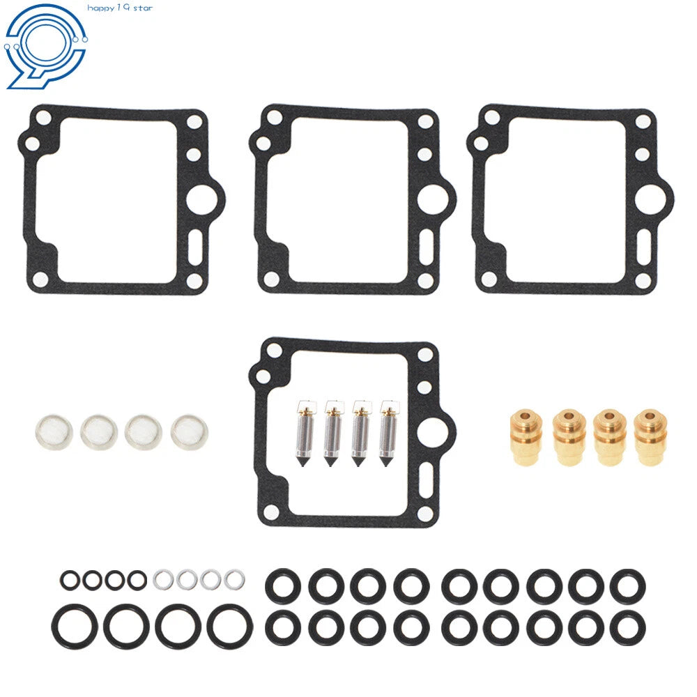 Set of 4 Carburetor Repair Kits for Yamaha XJ700/XJ750/FJ1100/FJ1200 (1985–1990)