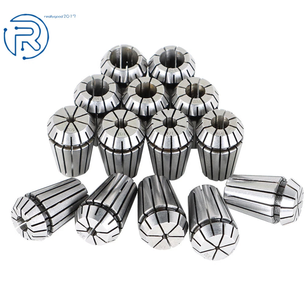 Set of 5 Spring Collets for CNC Milling Machine (ER11, ER16, ER20, ER25, ER32, ER40)