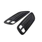 Pair Gloss Black Hood Vent Scoops for KIA Stinger (2018–2023)