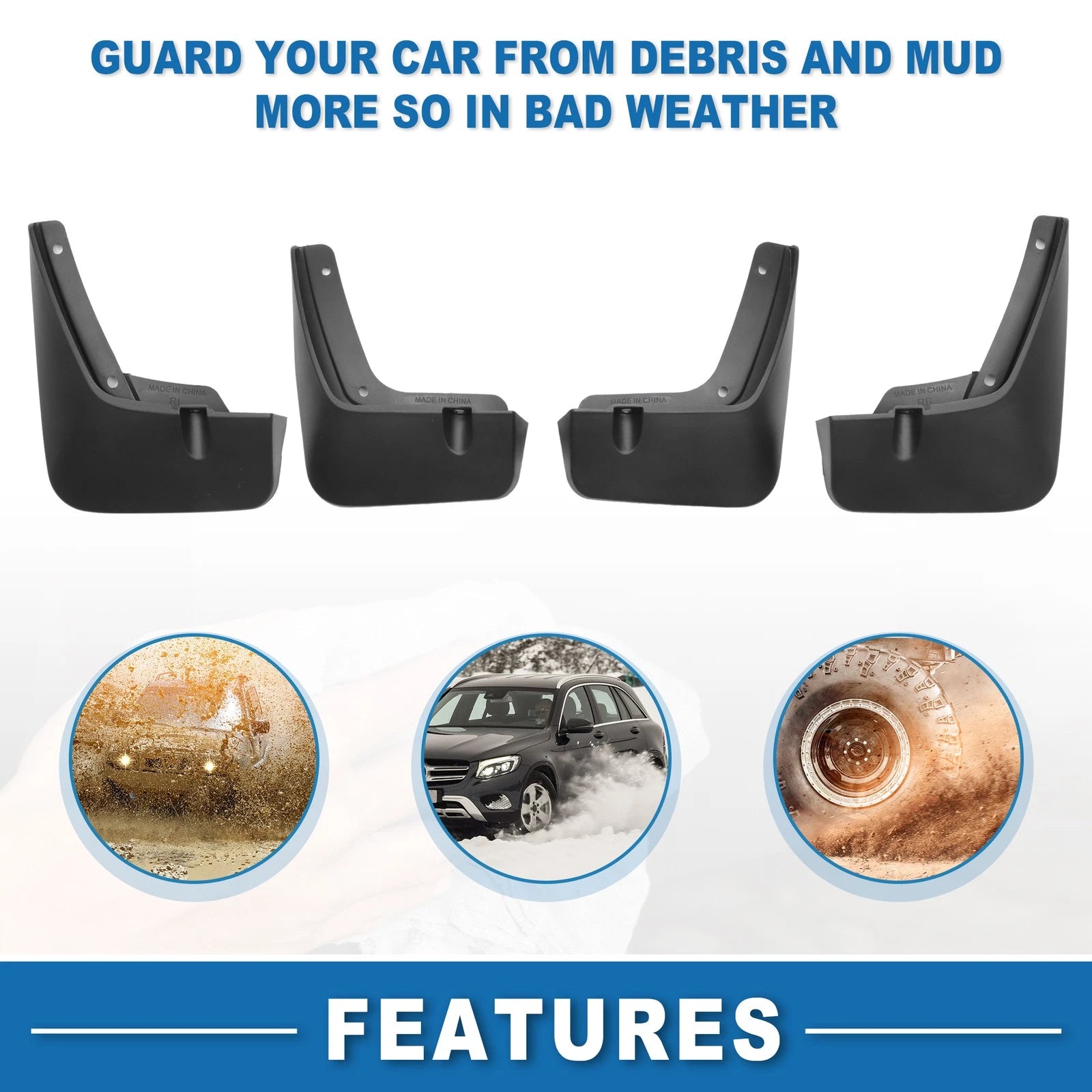 Mud Flap Splash Guard for Hyundai Palisade (2020–2023)