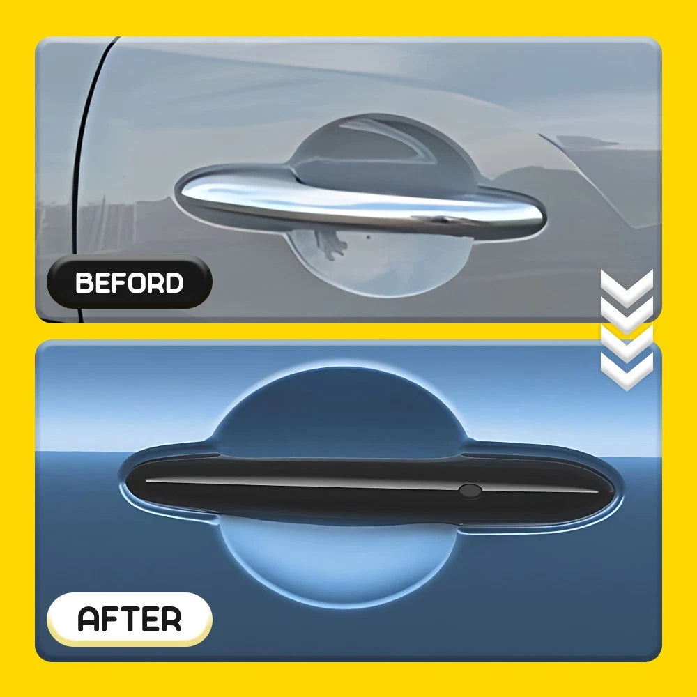 Set of 4 Black Door Handle Covers for MINI Cooper F55 F60 (2014–2024)