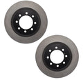 Set of 2 Front C-Tek Brake Disc Rotors for Ford E-350, F-350