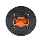 4-Hole Gas Fuel Tank Cap Cover CNC Orange for DUCATI Panigale V4/S/R (2018-2021)