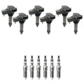 Set of 6 Ignition Coils & NGK Ruthenium Spark Plugs for Camaro CTS Impala (V6)