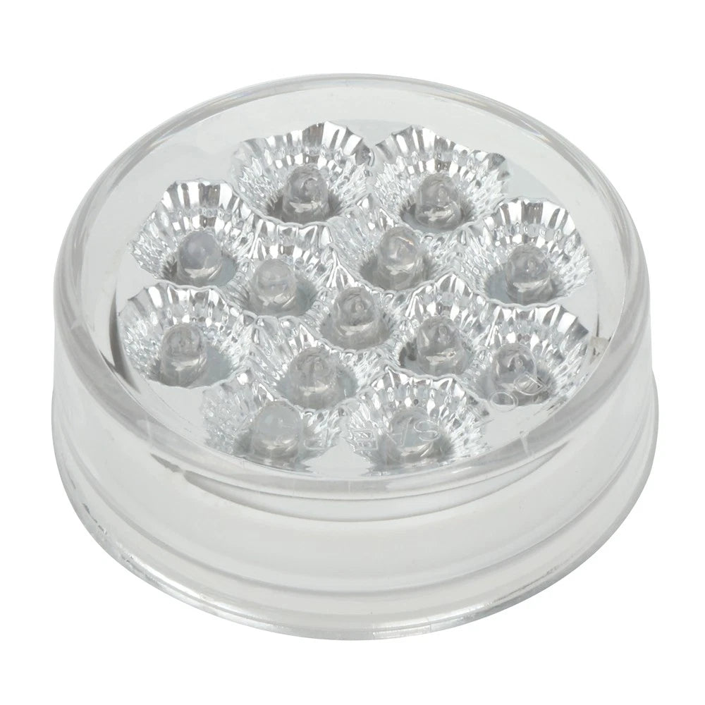 4X 2.5" Red Amber 13 LED Clear Lens Side Marker Lights for Trailer