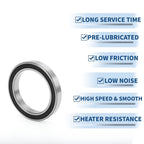 Deep Groove Ball Bearing 6913DDU for Scooter Skateboard (65x90x13mm)