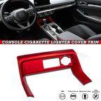 Sporty Red Console Cigarette Lighter Cover Trim for Honda Civic (2022–2025)
