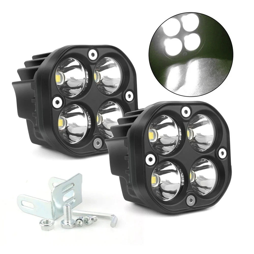 2Pcs LED Cube Pods Work Light for Offroad Vehicles (Universal)