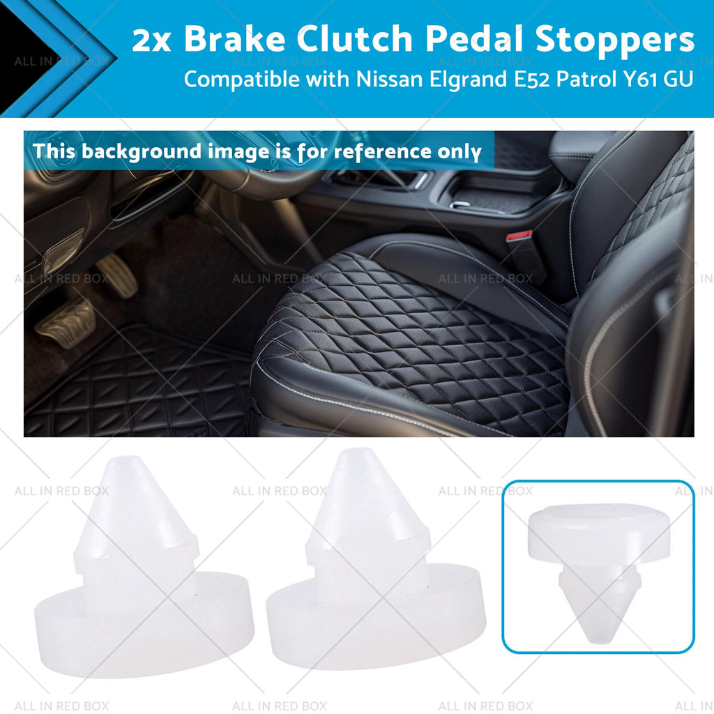 2X Brake Clutch Pedal Stoppers for Nissan Elgrand E52, Patrol Y61 GU
