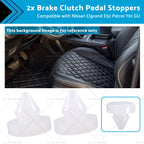 2X Brake Clutch Pedal Stoppers for Nissan Elgrand E52, Patrol Y61 GU