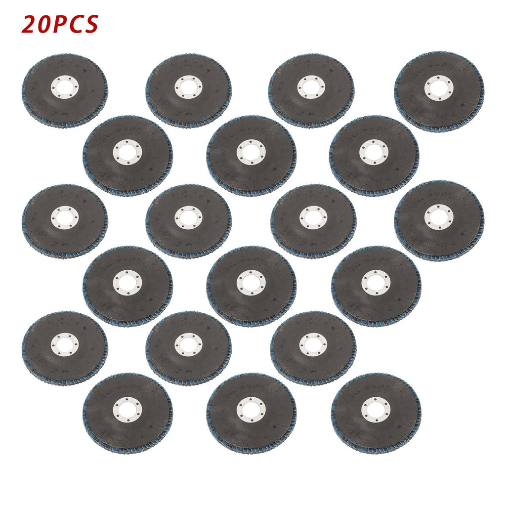 20PCS 60 Grit T29 Zirconia Flap Disc Sanding 4-1/2" × 7/8"