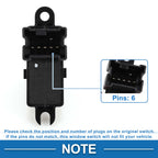 Front Side Power Window Switch for Nissan Pathfinder Rogue Versa (2005–2023) No. 25411ED000