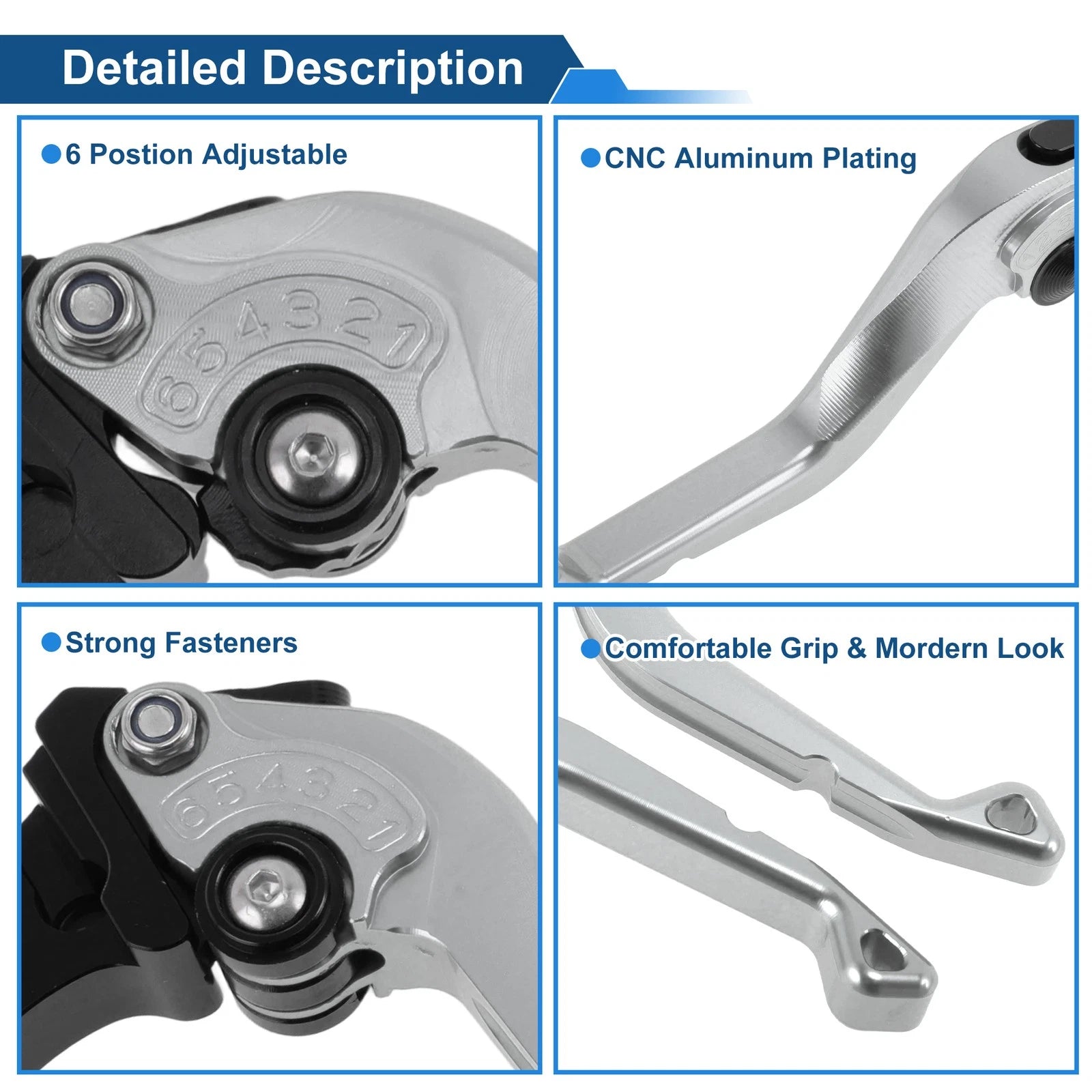Adjustable Short Brake Clutch Levers for Honda CB750 (2023–2025) 1 Pair