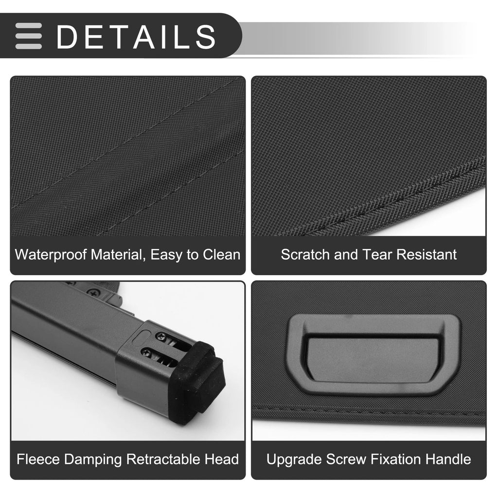 Retractable Cargo Cover for Honda Fit (2002–2007) Gloss Black