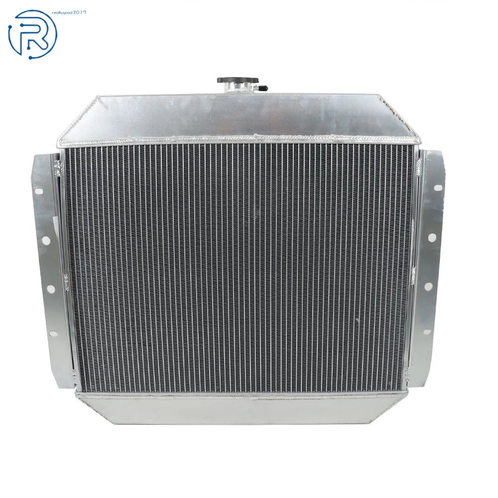4 Row Radiator with Shroud Fan & Relay for Ford F350 F250 F100 (1966–1979)