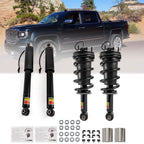 Front Strut & Spring Assembly + Rear Shocks for Chevy Silverado GMC Sierra 1500 (2014–2023)