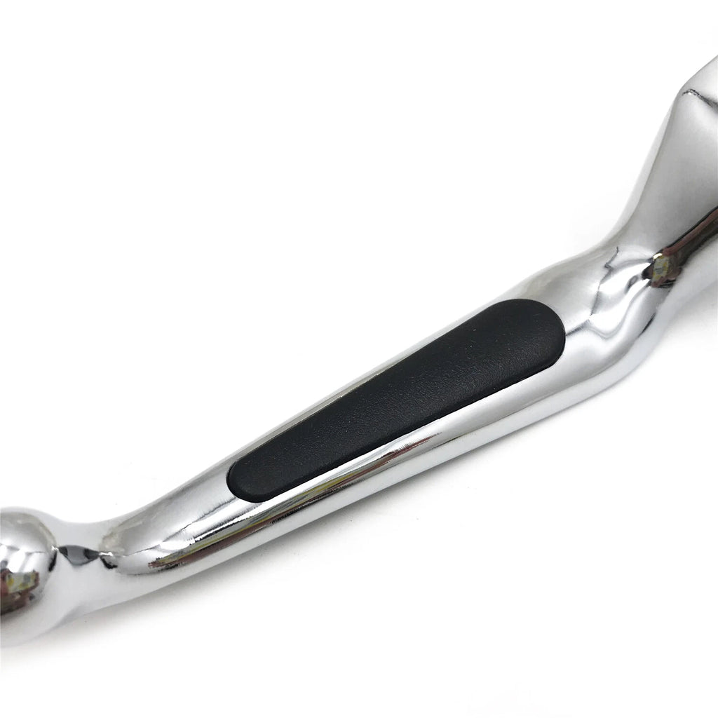 Chrome Vinyl Leather Clutch Lever w/ Mount Bracket for Harley Softail/Dyna (2008–2014)