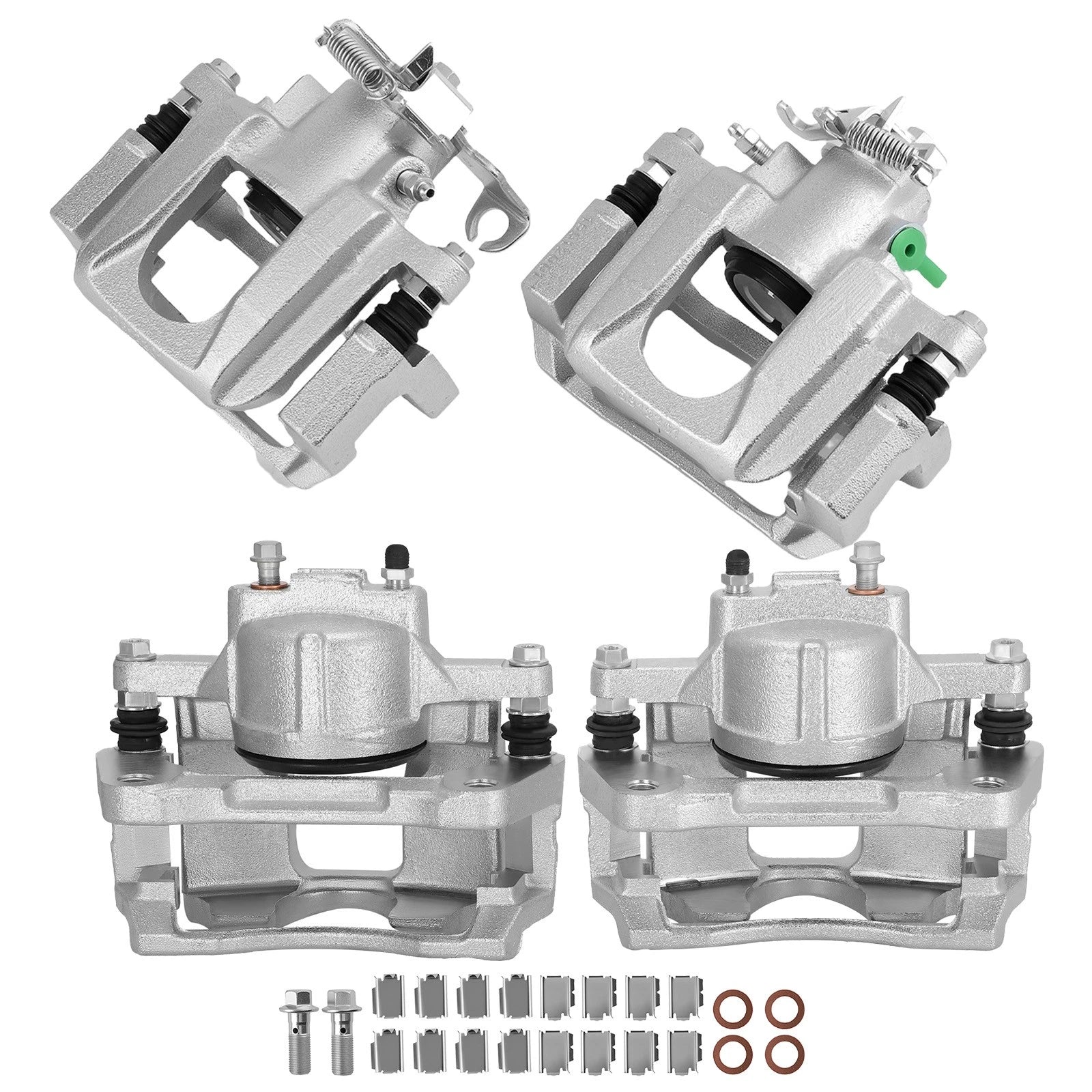 Front Rear Disc Brake Caliper Set for Chrysler Town&Country 2008-2012 w/Bracket